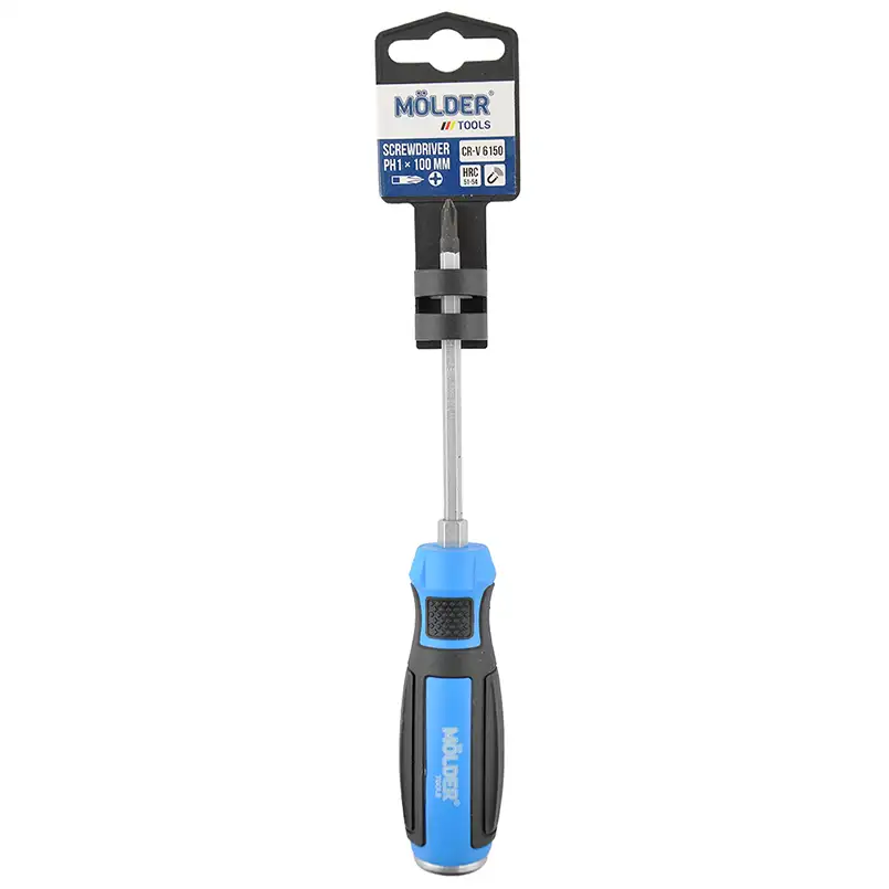 Викрутка Molder MT33102 хрестова, ударна з шестигранною опорою PH1x100мм MT33102