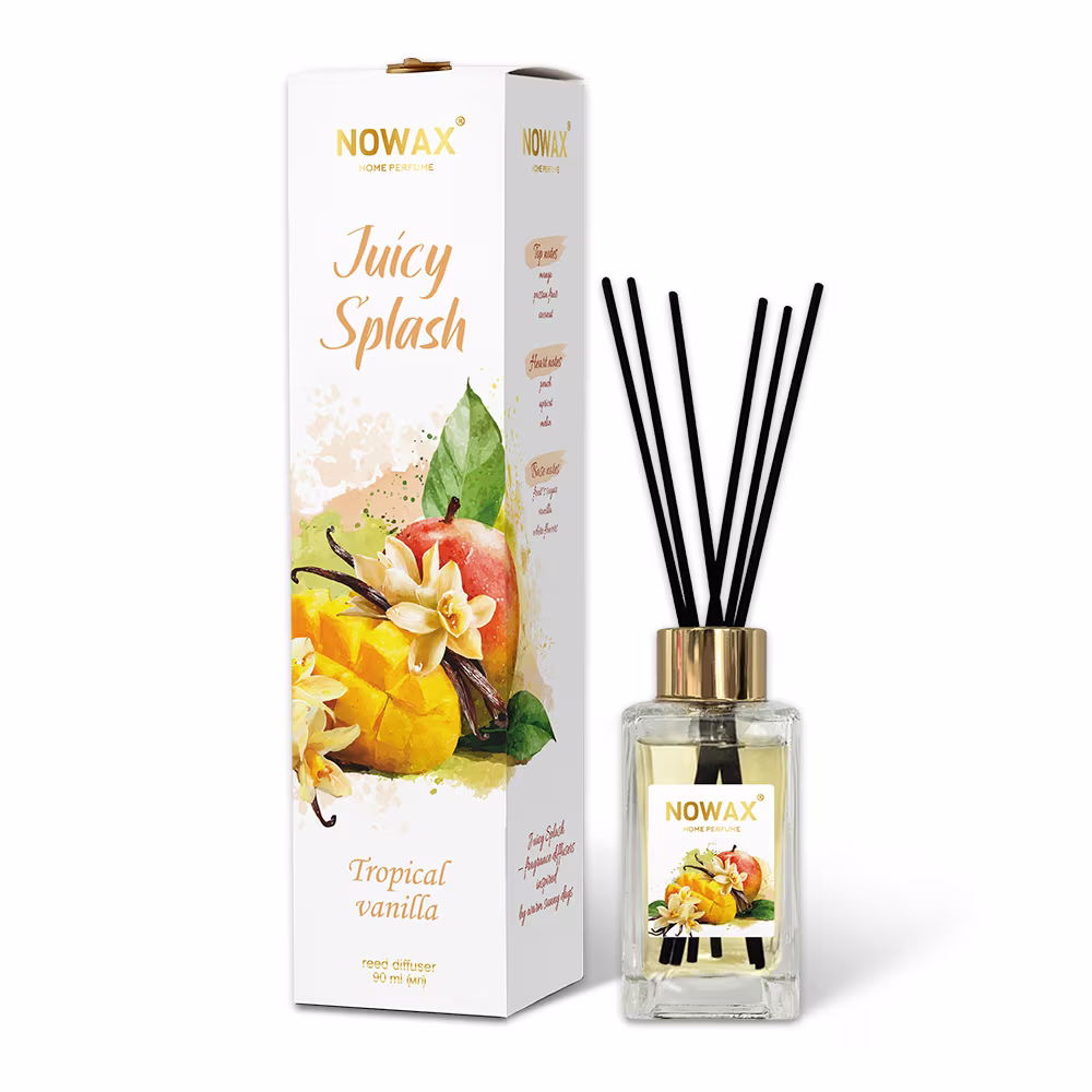Аромадифузор з паличками Nowax Juicy Splash - Tropical Vanilla 90мл, NX00178