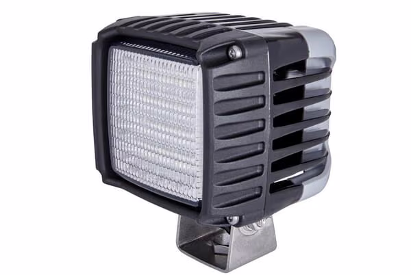 Світильник робочий LED, 43W, 3000lm, прямокутний, 24V, прозорий, на болтах, 115x110x145 мм, 16 світлодіодів,Hella