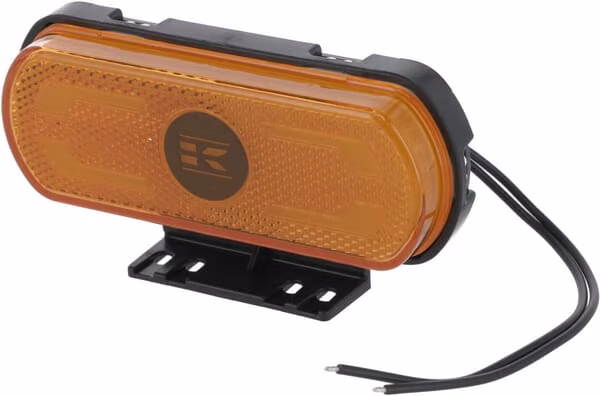 Ліхтар габаритний LED, помаранчевий, прямокутний, 12-24В, 133,8х53х25мм,"SAFETY LINE",Kramp логотип LA30172