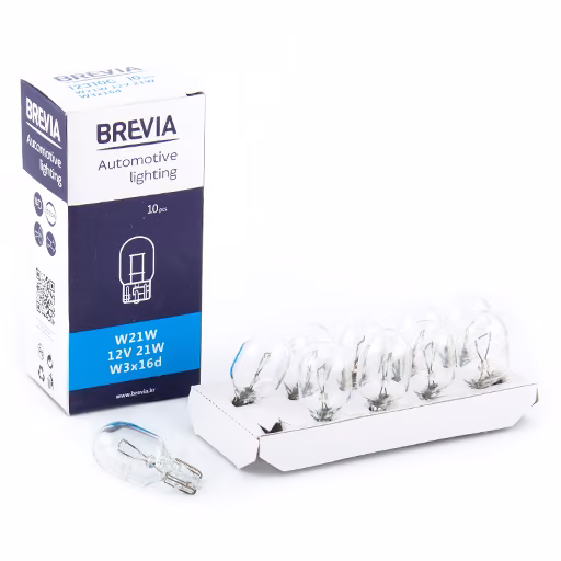 Лампа розжарювання Brevia W21W 12V 21W W3x16d CP 12310C