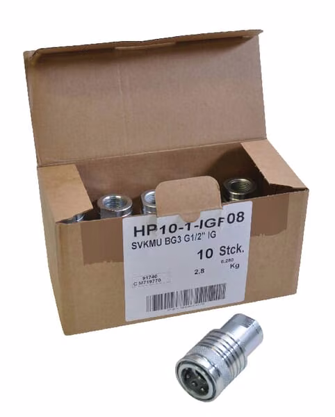 Муфта гніздова 1/2 - 1/2" BSP 10 шт SKPF12C08P010