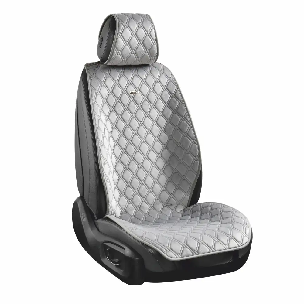 Преміальні накидки для передніх сидінь CarLife Turbo, grey, SC30202 SC30202