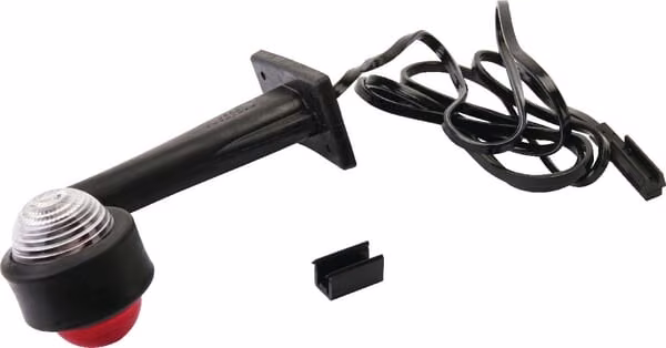 Габаритний ліхтар LH LED, круглий, 24V, червоний/прозорий, на болтах 6SL0084L0175