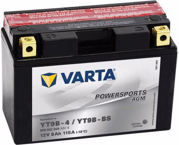 Акумулятор 12В 8Аг 115A AGM Powersports VARTA 508902012I314PS
