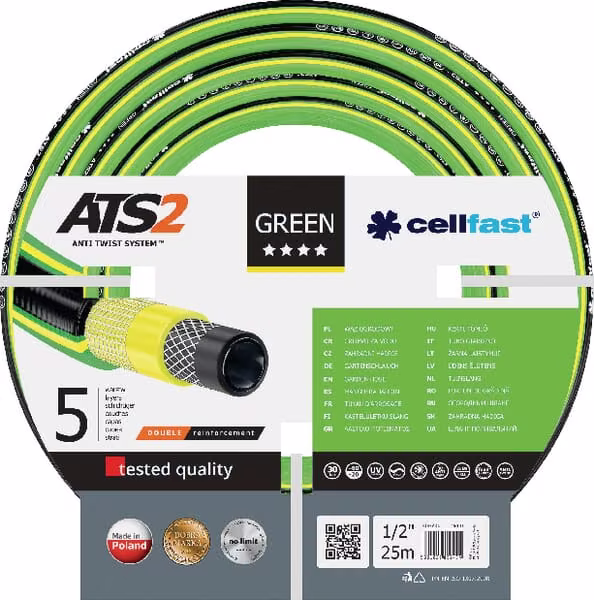 Шланг садовий Green ATS2, Ø 19 мм, 25 пм 1730221925