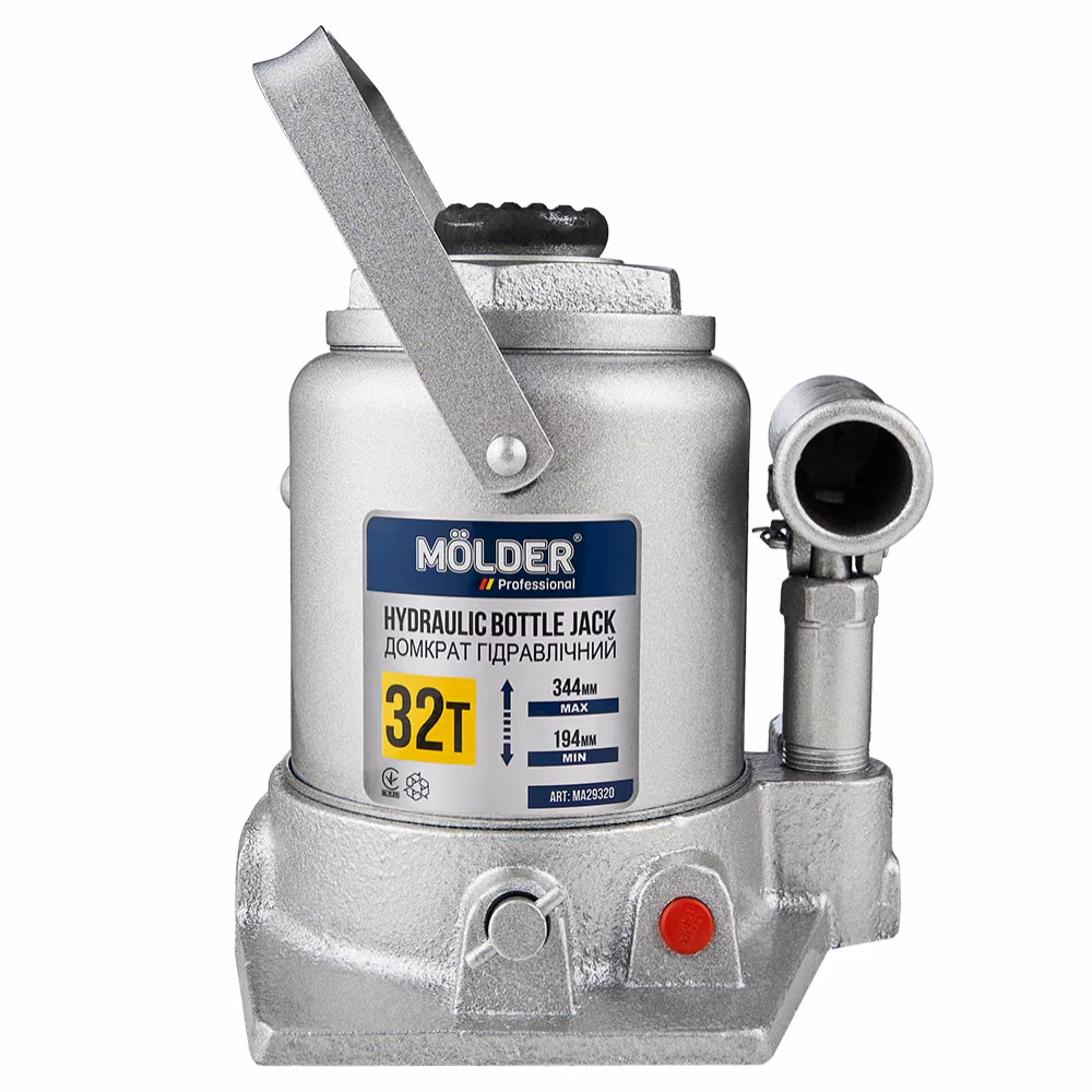 Домкрат гідравлічний пляшковий Molder 32т 194-344мм MA29320