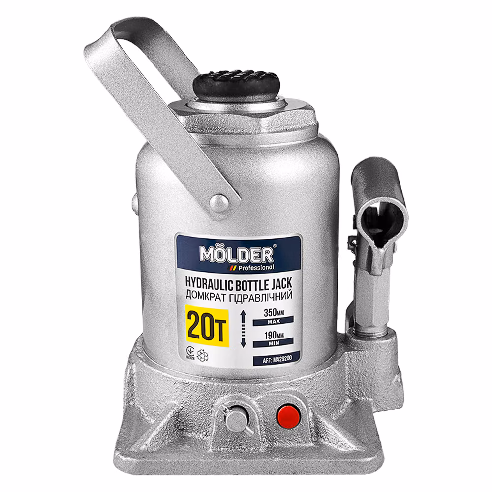 Домкрат гідравлічний пляшковий Molder 20т 190-350 мм MA29200 MA29200