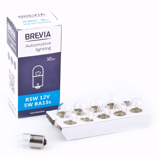 Лампа розжарювання Brevia R5W 12V 5W BA15s CP 12305C