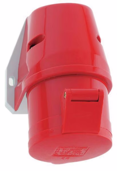 Настінна розетка CEE 32А 400В IP44 QC 92x94 B011922