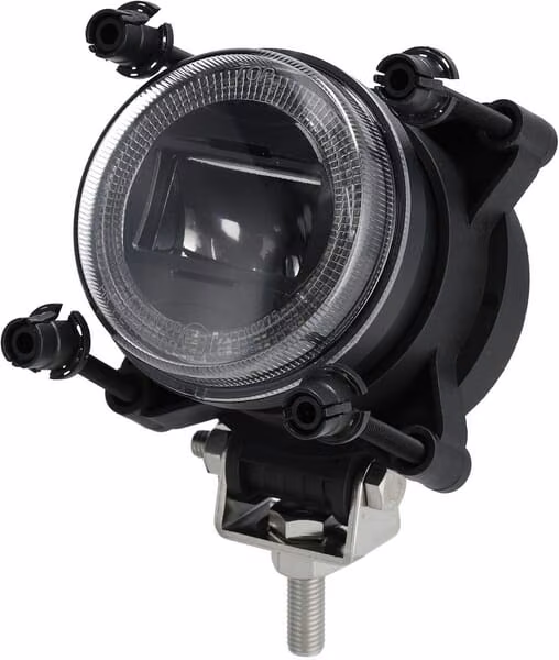 Фара LED, 25/5 Вт, кругла, 10-30 В, Ø90 мм, дальнє світло, габаритне світло, роз'єм H9, Kramp LA80090