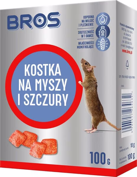 Віск для знищення мишей та щурів Bros 100 г 15941699