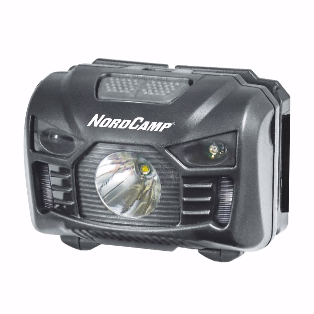 Ліхтар налобний Nord Camp 150Lm, 3W LED, 1200mAh з сенсором білий/червоний NC30210 NC30210