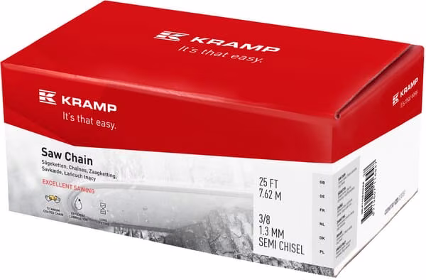 Пильний ланцюг 3/8" 1,3 мм 410 DL 25 футів напівзубило Kramp 3813S25RKR