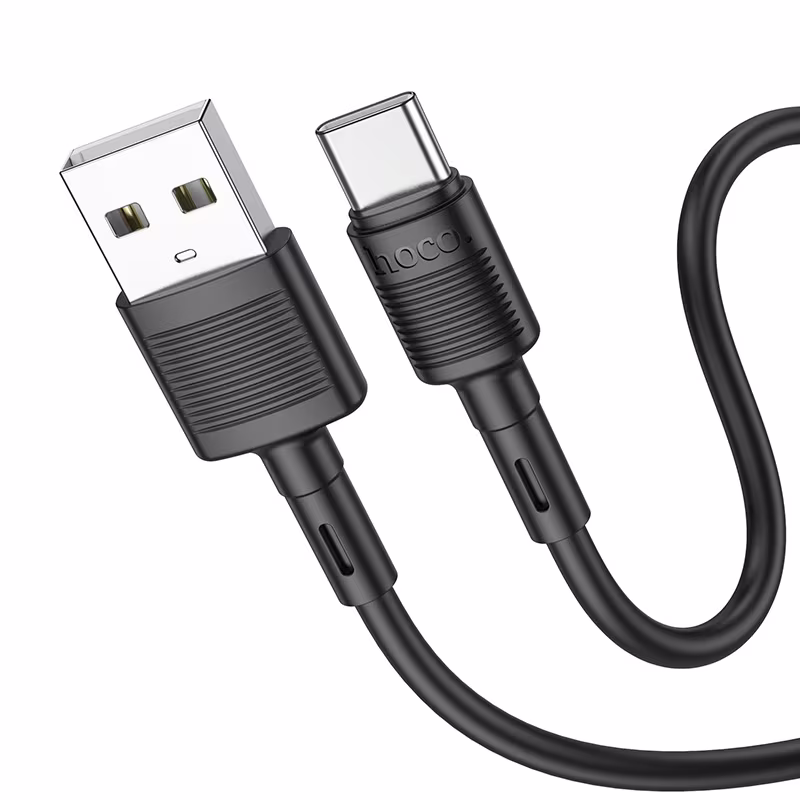 Кабель Hoco X83 Type-C Victory charging data cable 1м чорний HC-X83-UC-Black