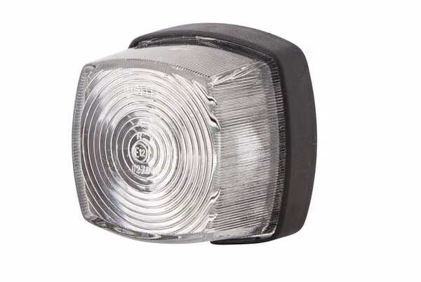 Габаритний ліхтар 5W, квадрат, 12V, прозорий, на болтах, 62xHella 2PF996112031