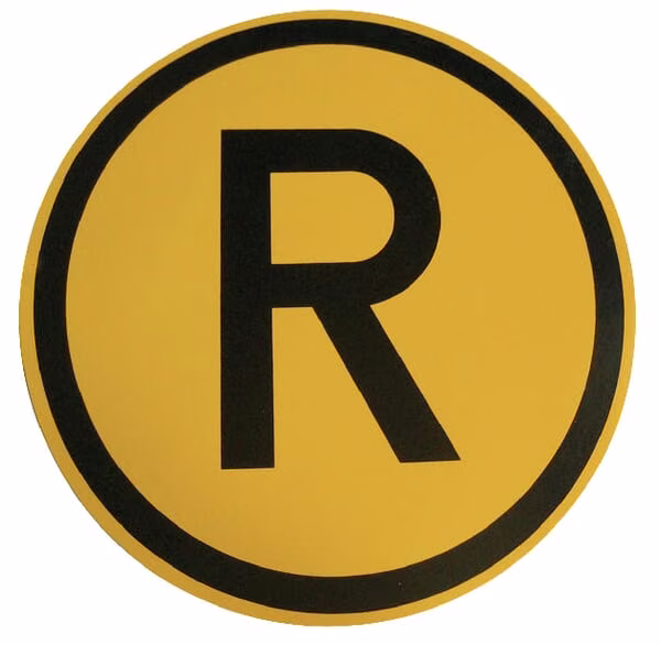 Знак обмеження швидкості, пластиковий, R-p R5068A