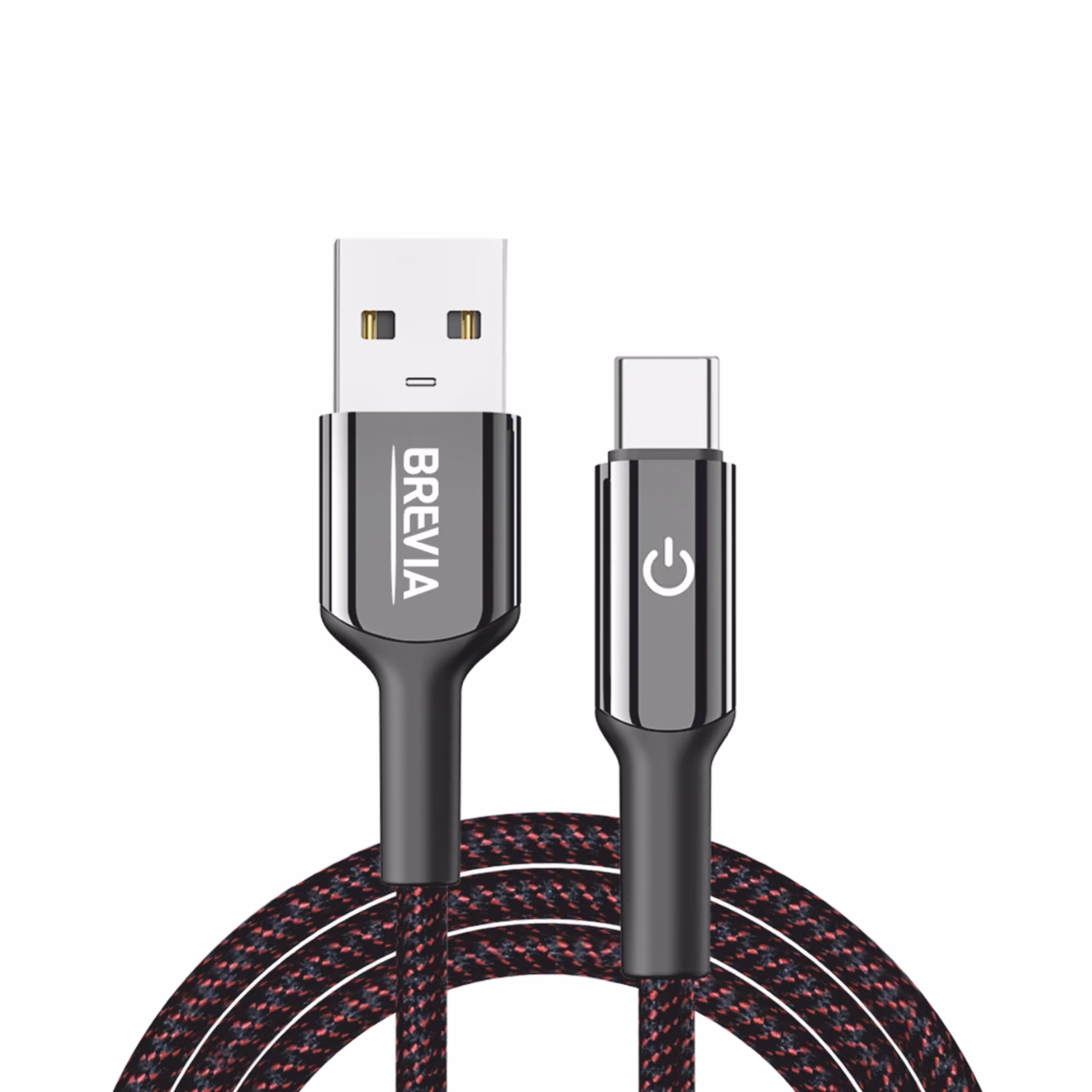 Кабель Brevia USB to Type-C 2,4А 1,2м, чорний box, 54120BUCC1 54120BUCC1
