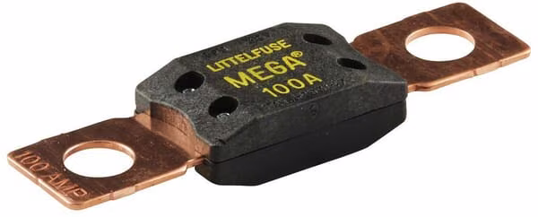 Запобіжник Mega 100A Довжина 68,6 мм жовтий Пакет 1x Hella 8JS742902001