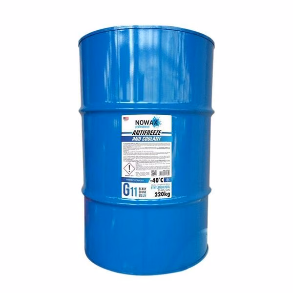 Антифриз NOWAX BLUE G11, 220кг, синій NX12202