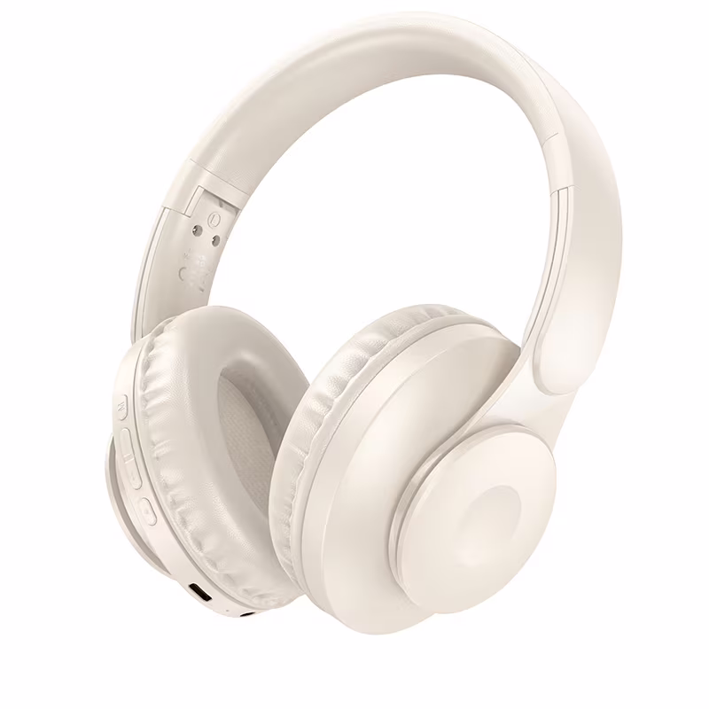 Бездротові навушники Hoco W45 Enjoy BT headset бежеві