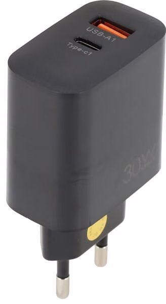 Зарядний пристрій 230V USB A+ C 30W (ЄС) 230VUSBEU