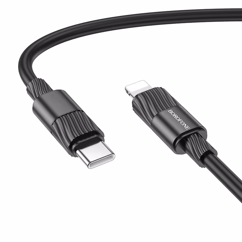 Кабель Borofone BX106 Charge PD charging data cable iP 1м чорний