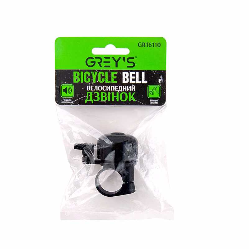 Велосипедний дзвоник механічний Grey's GR16110 GR16110
