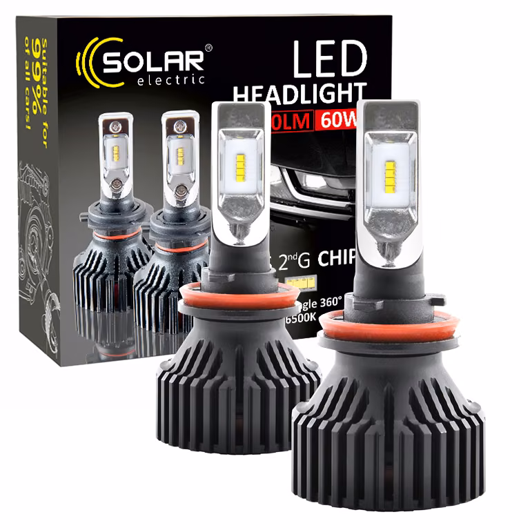 LED автолампа SOLAR H11 12/24V 6500K 8000Lm 60W ZES 8311