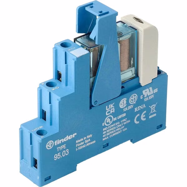 Рел.інтерфейс Мод. гвинтова клема 1CO 10A/24V DC/Agni+Au/LED/diode 483190245050