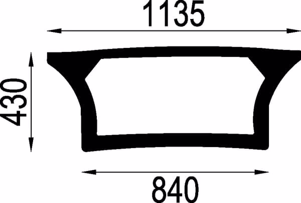 Заднє скло нижнє 01052100N