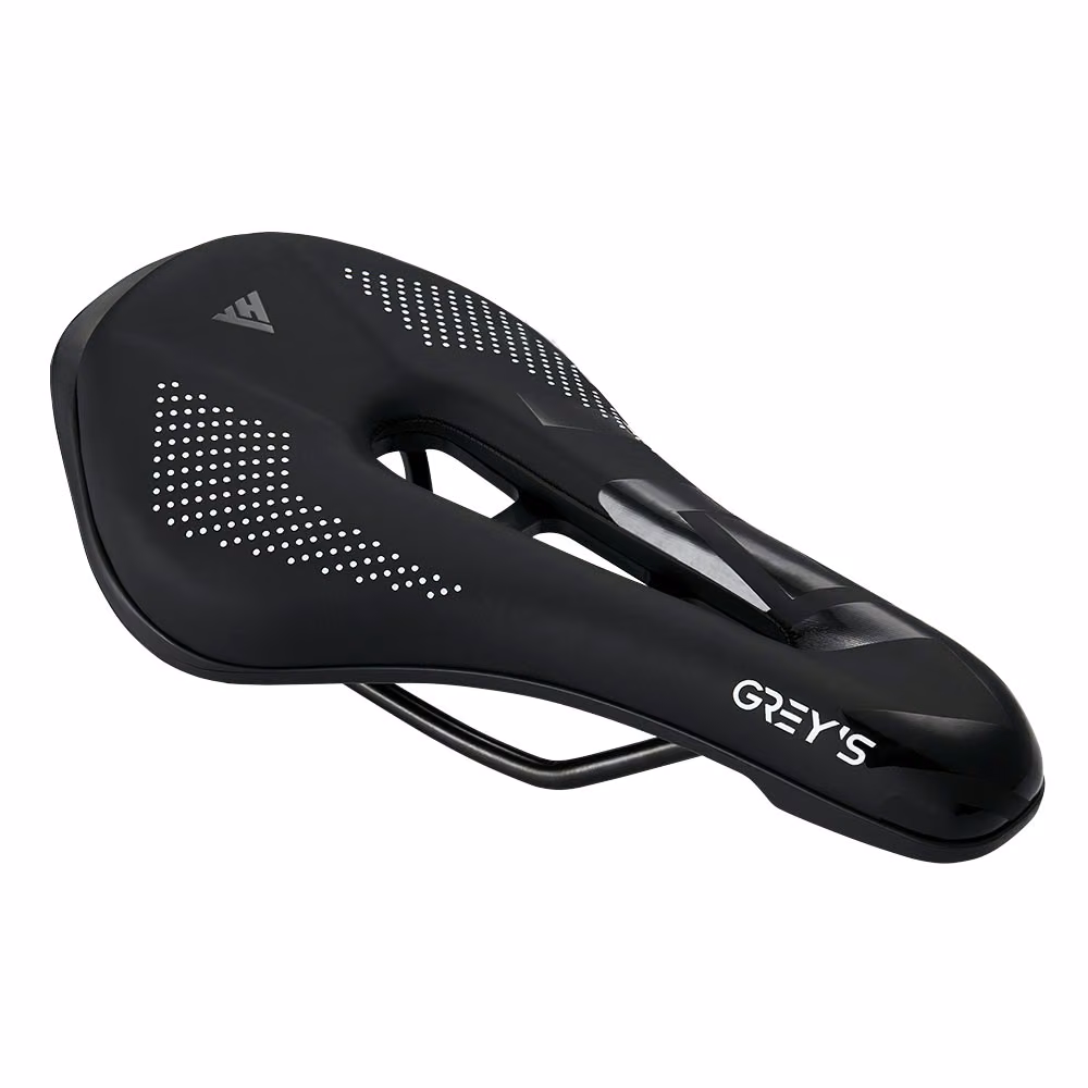 Сідло велосипедне Grey's 265мм*135мм чорно-сіре GR70110 GR70110