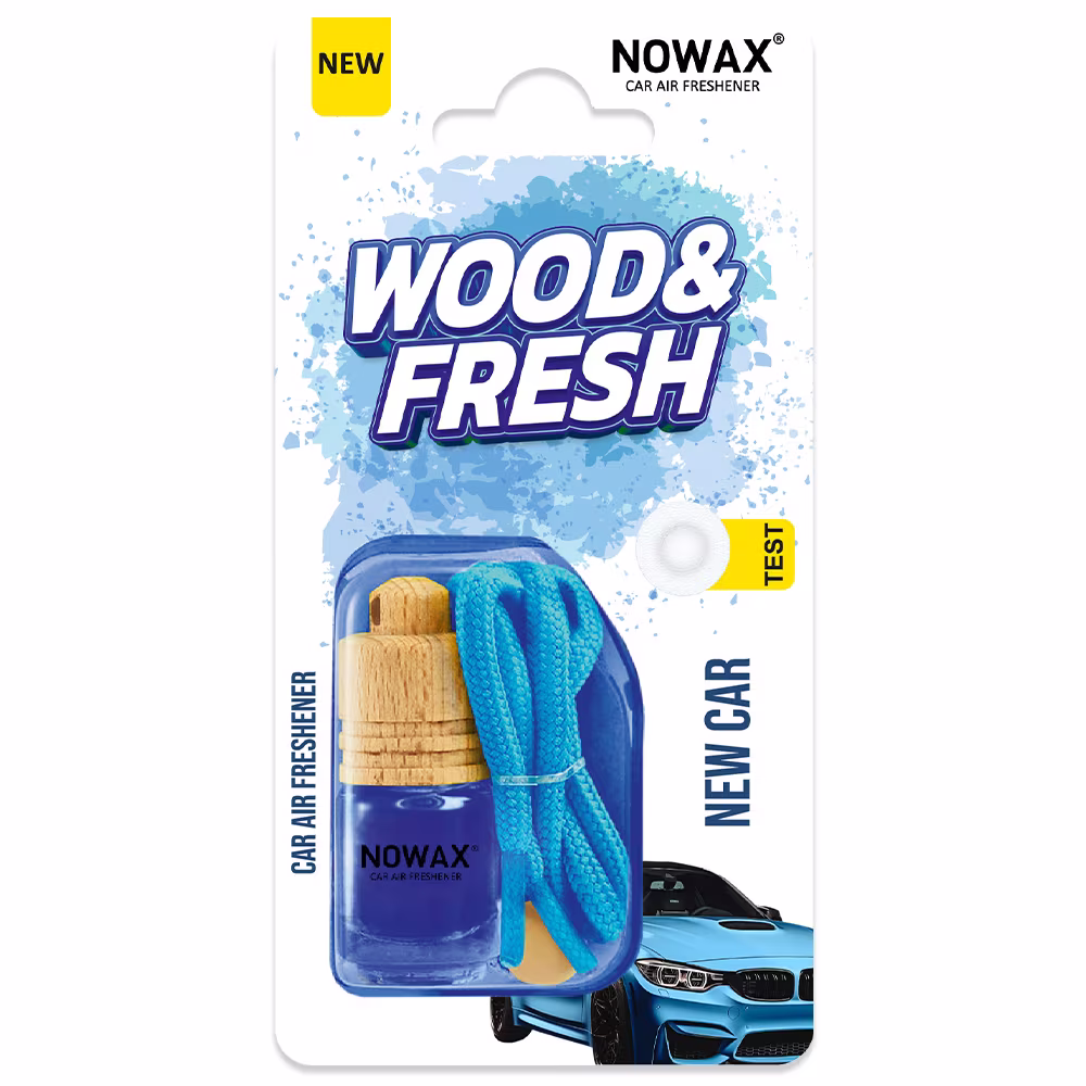 Ароматизатор повітря в блістері Nowax Wood&Fresh - New Car NX92075