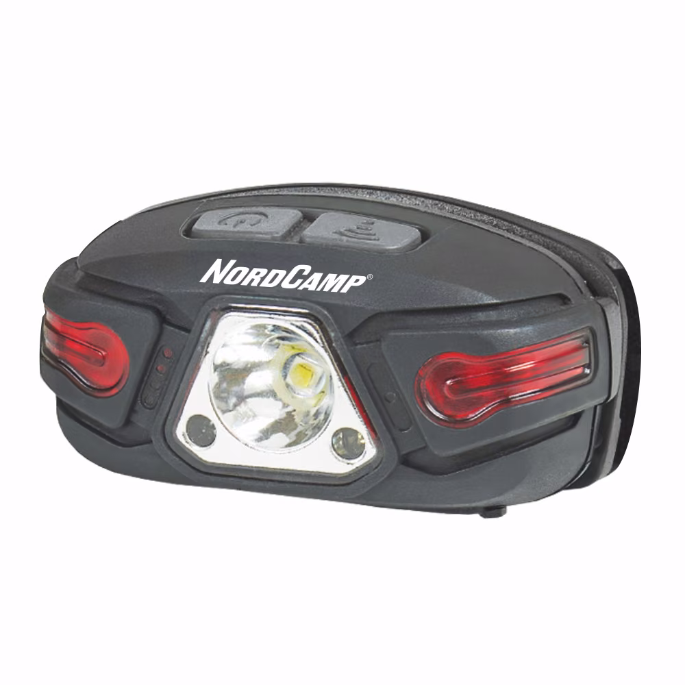 Ліхтар налобний Nord Camp 250Lm, 5W LED, 850mAh, з сенсором білий/червоний NC30500 NC30500