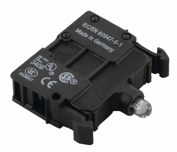Синій світлодіодний елемент 12-30V, передній M22LEDB
