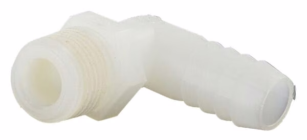 Коліно 90°, кінець шланга 3/8 Npt x 1/2".