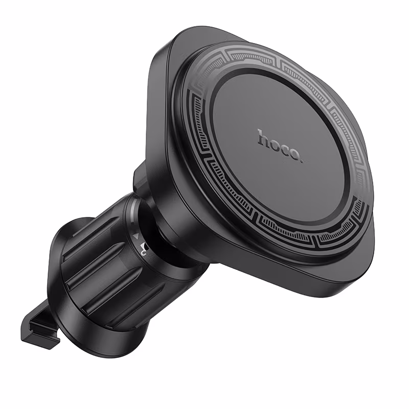 Тримач телефону автомобільний Hoco H28 Rainbow ring magnetic car holder(air outlet) чорний