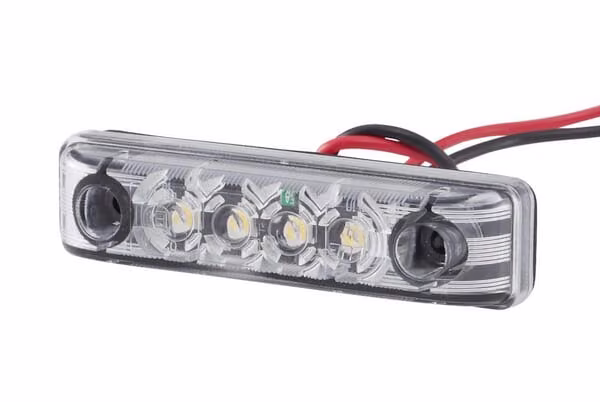 Габаритний ліхтар LED, прямокутний, 24V, білий, на болтах, 65x11x16 мм, 4 LED,Hella ValueFit 2PG357010121