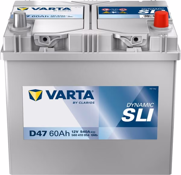 Акумулятор 12 В 60 А·год 540 А D47 VARTA Dynamic SLI