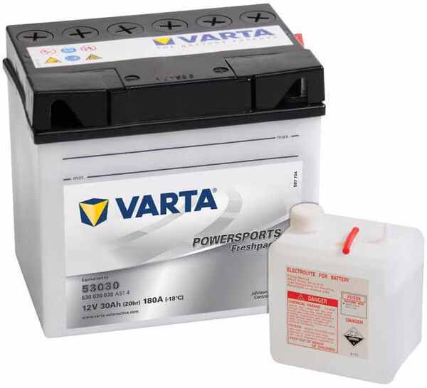Акумулятор 12В 30Аг 300A Powersports Freshpack VARTA 530030030I314PS