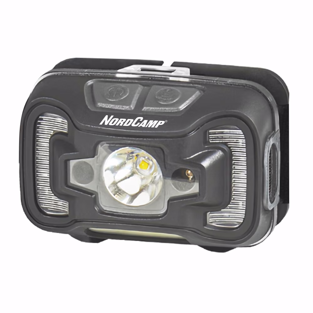 Ліхтар налобний Nord Camp 260Lm, 5W CREE XTE+COB, 3xAAA, з сенсором білий/червоний NC30400 NC30400