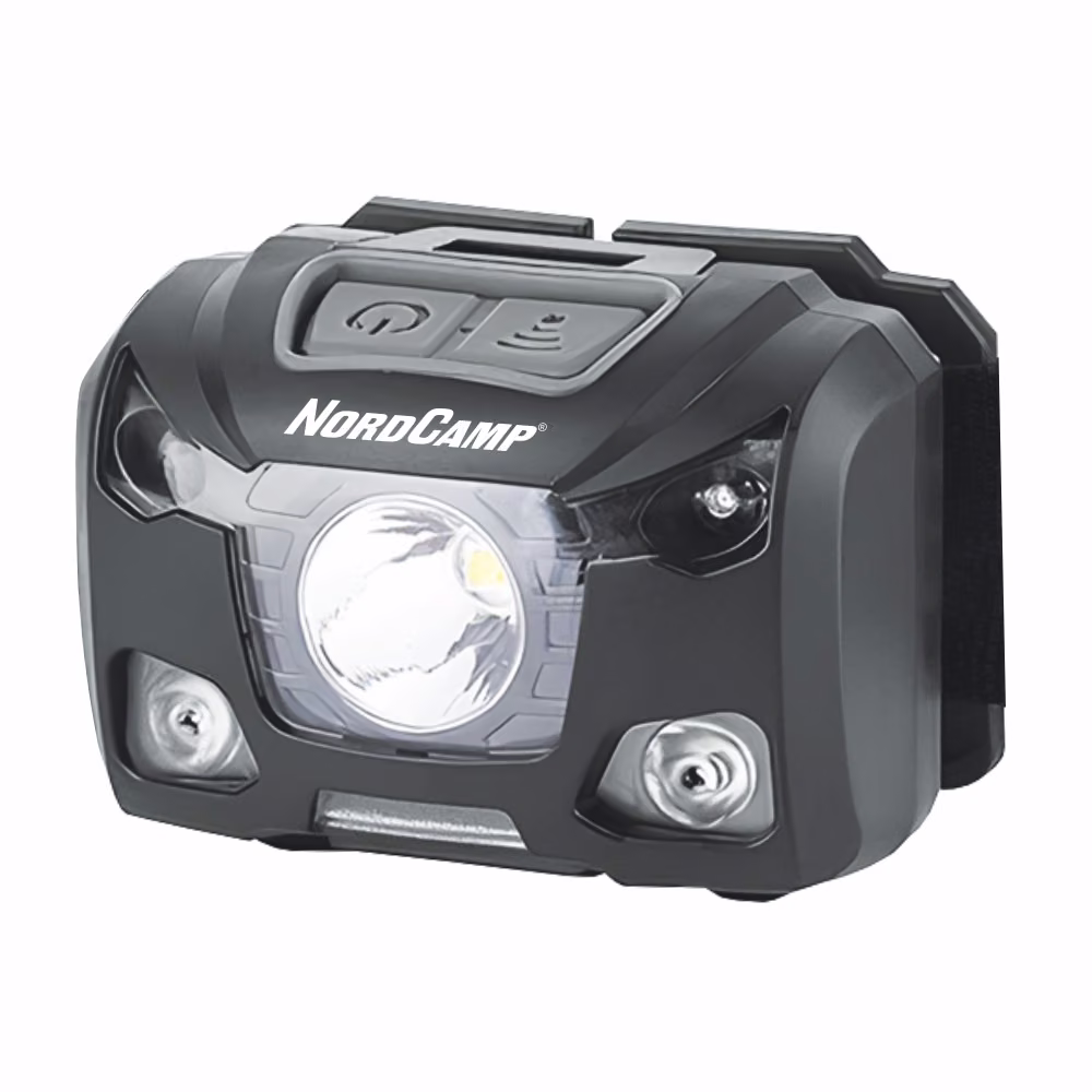 Ліхтар налобний Nord Camp 250Lm, 5W XPG, 1200mAh/3xAAA, з сенсором білий/червоний NC30700 NC30700