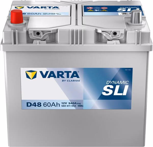 Акумулятор 12 В 60 А·год 540 А D48 VARTA Dynamic SLI