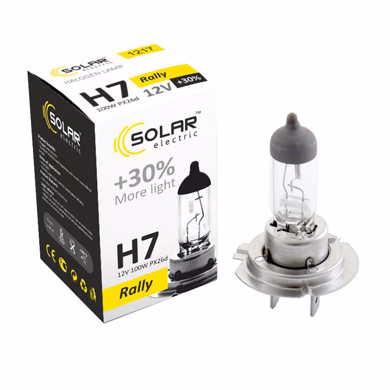 Галогенова лампа SOLAR H7 12V 100W PX26d Starlight +30% 1217