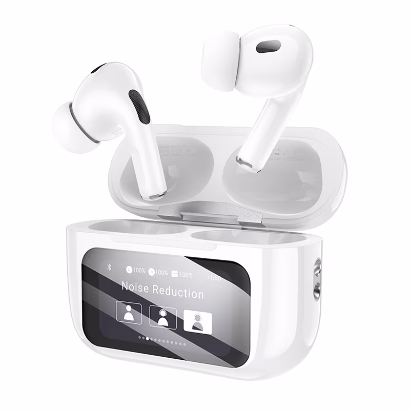 Бездротові навушники Borofone BW76 Brocade true wireless ANC noise reduction touch screen BT headset BF-BW76-White
