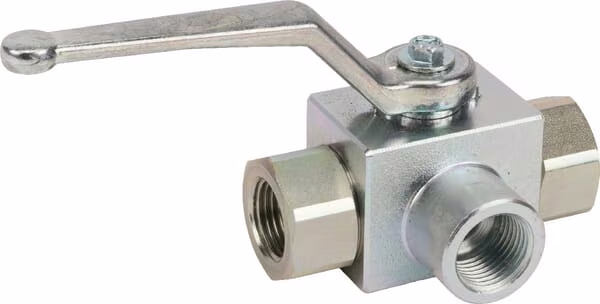 Кульовий кран 1/2", спеціальне ущільнення, 3-ходовий KH3KSR08PA