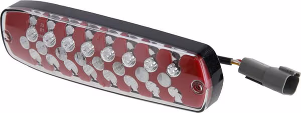 Задній ліхтар LED, прямокутний, 12/24VВ, прозорий/жовтий/червоний, на болтах, ECE, Hella 2SK343910057