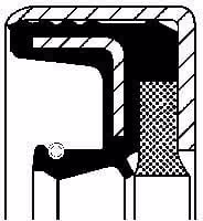 Ущільнювач combi 75x102x14 72NBR 3019953X1N