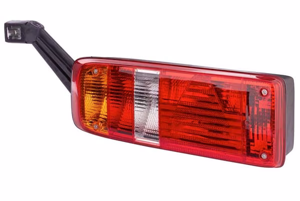 Ліхтар задній LH прямокутний, 24V, жовтий/прозорий/червоний, на болтах,Hella 2VP340931171