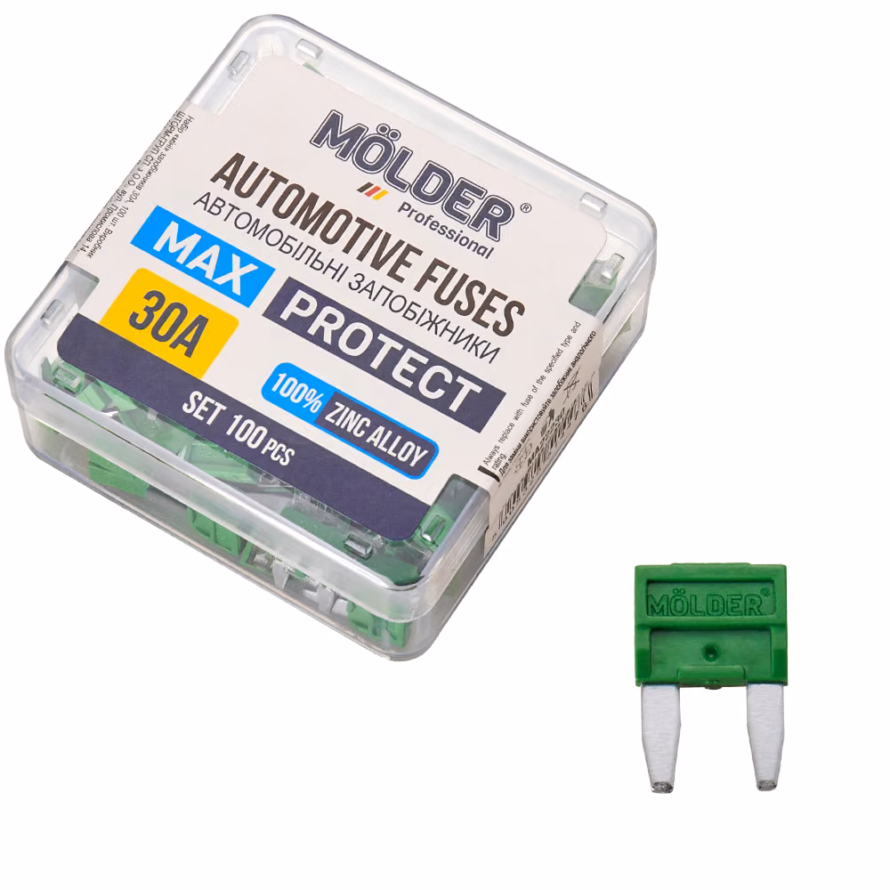 Набір запобіжників Molder "міні" 30А, 100 шт MA22230 MA22230